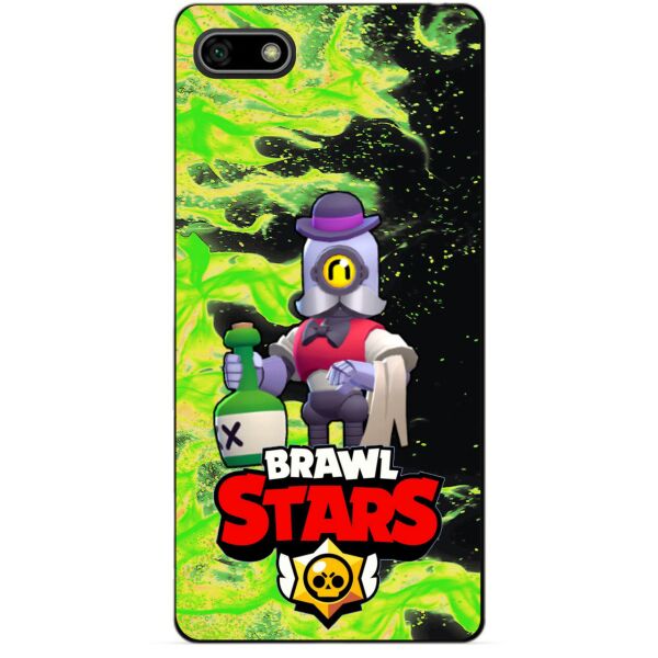 

Силиконовый бампер чехол Candy для Huawei Y5 2018 с Героем Brawl Stars Барли