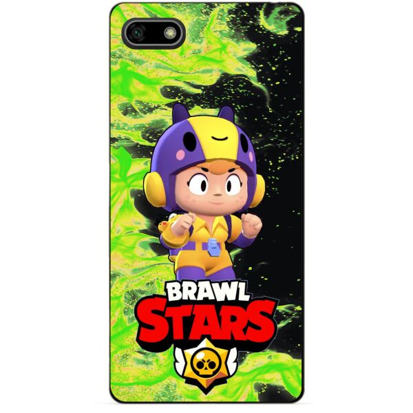 

Силиконовый бампер чехол Candy для Huawei Y5 2018 с Героем Brawl Stars Беа