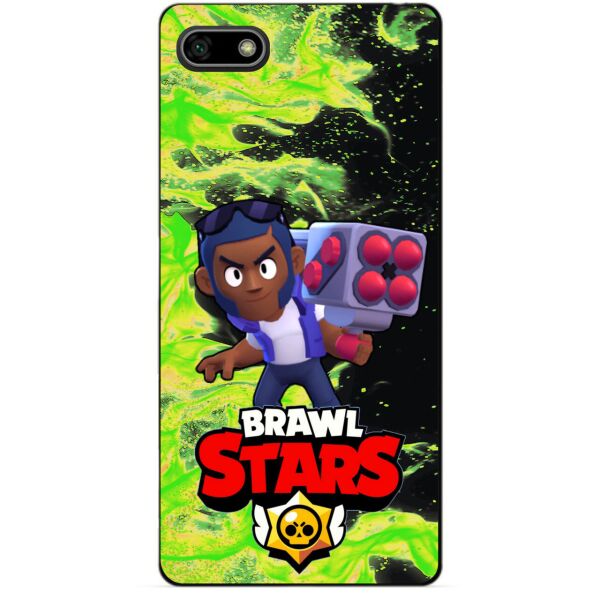 

Силиконовый бампер чехол Candy для Huawei Y5 2018 с Героем Brawl Stars Брок