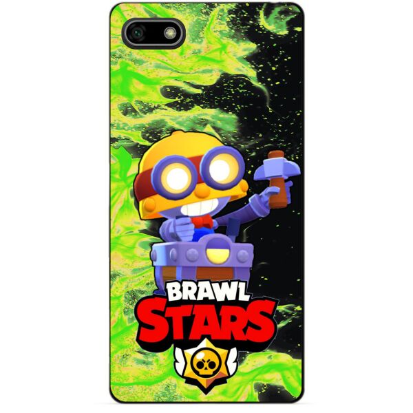 

Силиконовый бампер чехол Candy для Huawei Y5 2018 с Героем Brawl Stars Карл