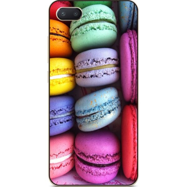 

Силиконовый чехол бампер Candy для Iphone 8 plus с рисунком Макаруны