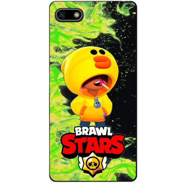 

Силиконовый бампер чехол Candy для Huawei Y5 2018 с Героем Brawl Stars Леон утка