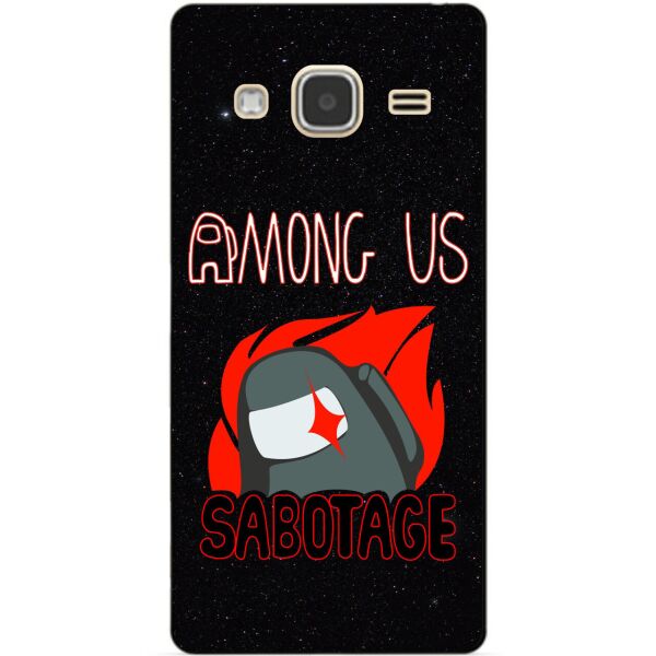 

Силиконовый бампер чехол Candy для Samsung J3 Galaxy J300 J320 с рисунком Саботаж Among Us