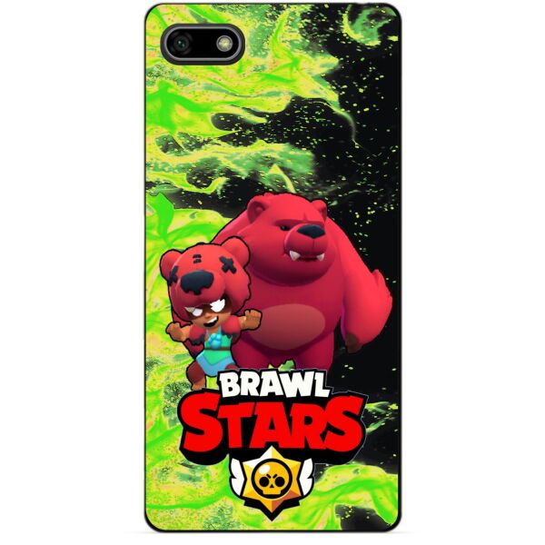 

Силиконовый бампер чехол Candy для Huawei Y5 2018 с Героем Brawl Stars Нита Мишка