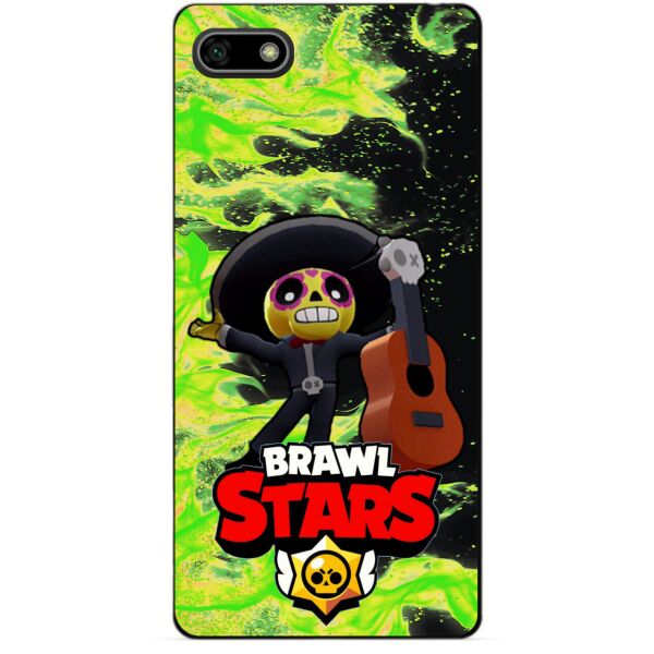 

Силиконовый бампер чехол Candy для Huawei Y5 2018 с Героем Brawl Stars Поко