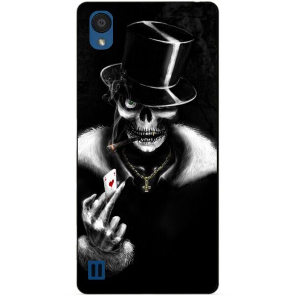 

Чехол силиконовый Candy для ZTE Blade A5 2019 с рисунком Скелет