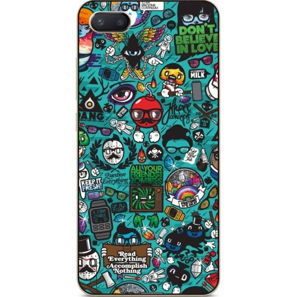 

Силиконовый чехол бампер Candy для Iphone 8 plus с рисунком Стикеры