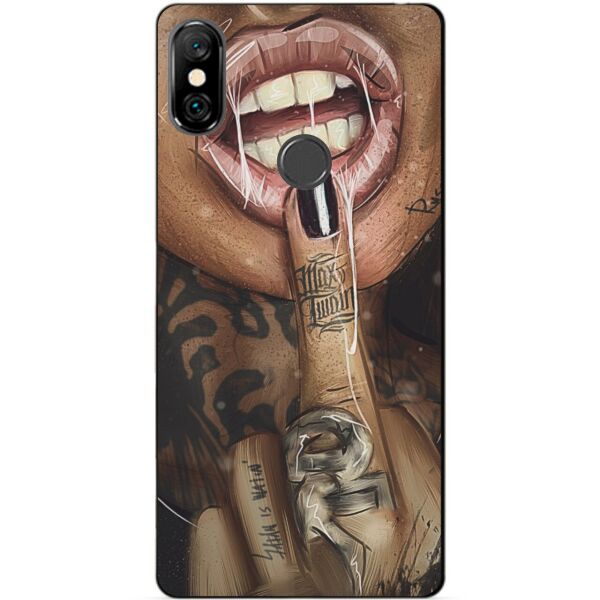 

Силиконовый бампер чехол Candy для Xiaomi Redmi Note 6 Pro с рисунком Swag