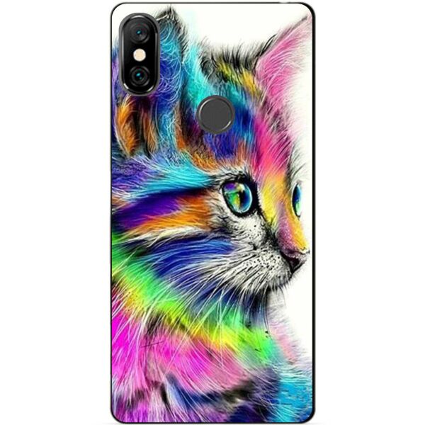

Силиконовый бампер чехол Candy для Xiaomi Redmi Note 6 Pro с рисунком Акварельный Котик