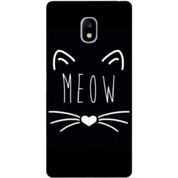 

Силиконовый бампер чехол Candy для Samsung J330 Galaxy J3 2017 года с рисунком Мяу