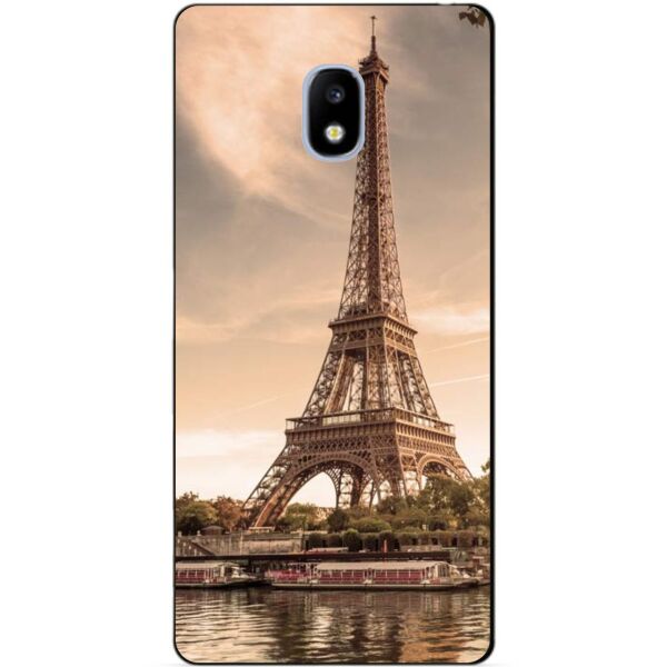

Силиконовый бампер чехол Candy для Samsung J330 Galaxy J3 2017 года с рисунком Париж