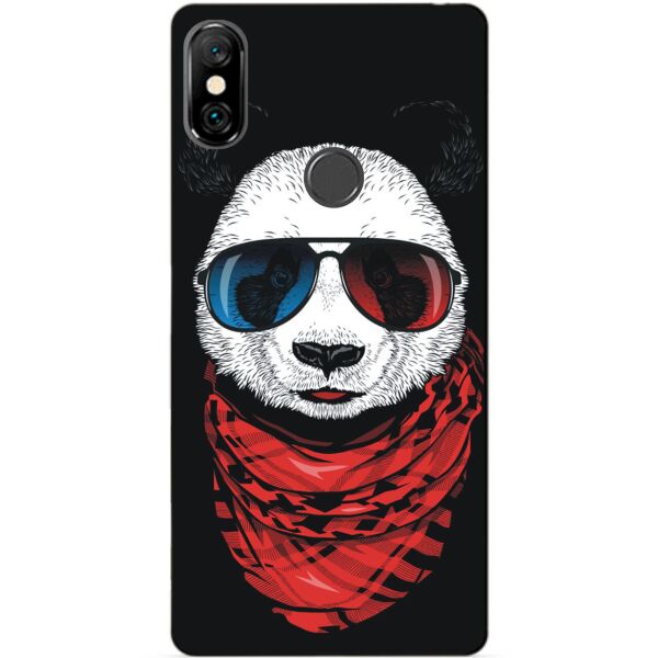 

Силиконовый бампер чехол Candy для Xiaomi Redmi Note 6 Pro с рисунком Панда в очках