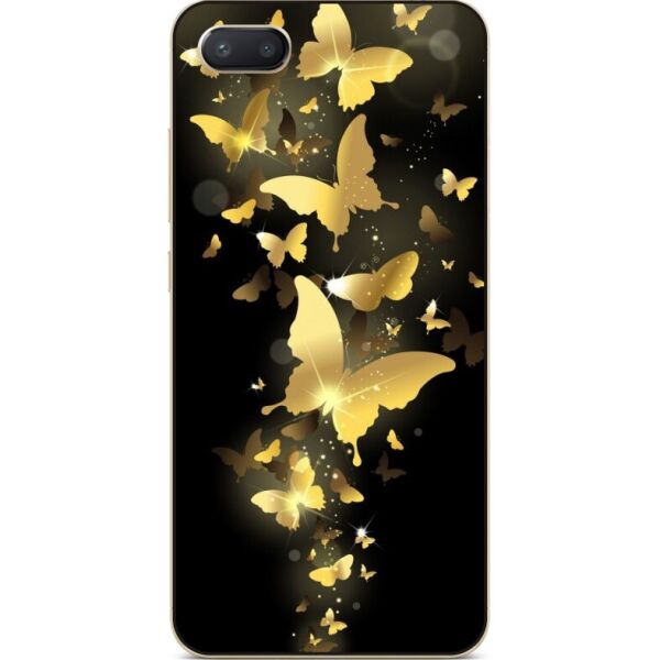 

Силиконовый чехол бампер Candy для Iphone 8 с рисунком Золотые бабочки