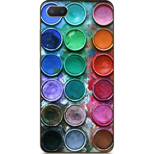 

Силиконовый чехол бампер Candy для Iphone 8 с рисунком Краски