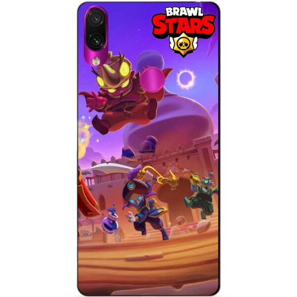 

Силиконовый бампер чехол Candy для Xiaomi Redmi Note 7 Базар Тары Джин Бравл Старс