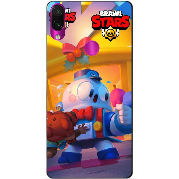 

Силиконовый бампер чехол Candy для Xiaomi Redmi Note 7 Веселые каникулы Лу Бравл Старс