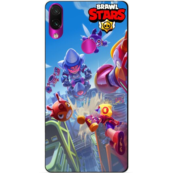 

Силиконовый бампер чехол Candy для Xiaomi Redmi Note 7 Лето с Монстрами Бравл Старс