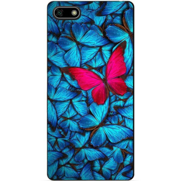 

Силиконовый бампер чехол Candy для Huawei Y5 2018 с рисунком Мотыльки