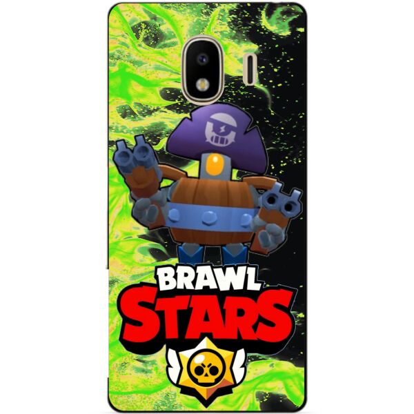 

Силиконовый бампер чехол Candy для Samsung J4 Galaxy J400 с Героем Brawl Stars Деррил