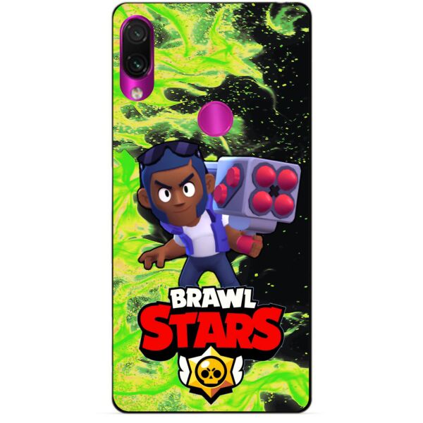 

Силиконовый бампер чехол Candy для Xiaomi Redmi Note 7 с Героем Brawl Stars Брок