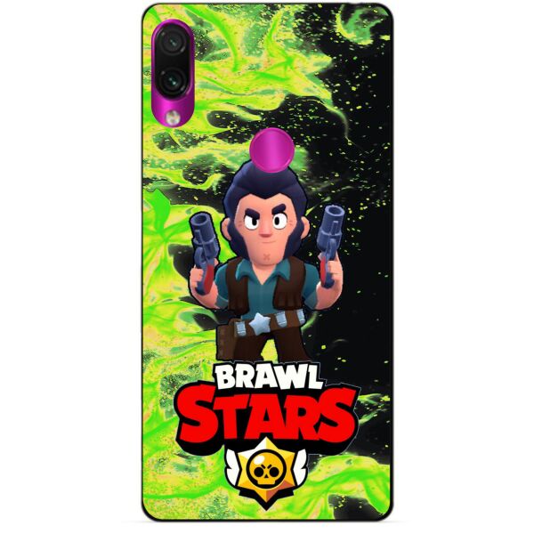 

Силиконовый бампер чехол Candy для Xiaomi Redmi Note 7 с Героем Brawl Stars Кольт