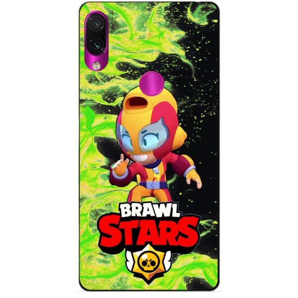 

Силиконовый бампер чехол Candy для Xiaomi Redmi Note 7 с Героем Brawl Stars Макс