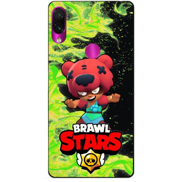 

Силиконовый бампер чехол Candy для Xiaomi Redmi Note 7 с Героем Brawl Stars Нита