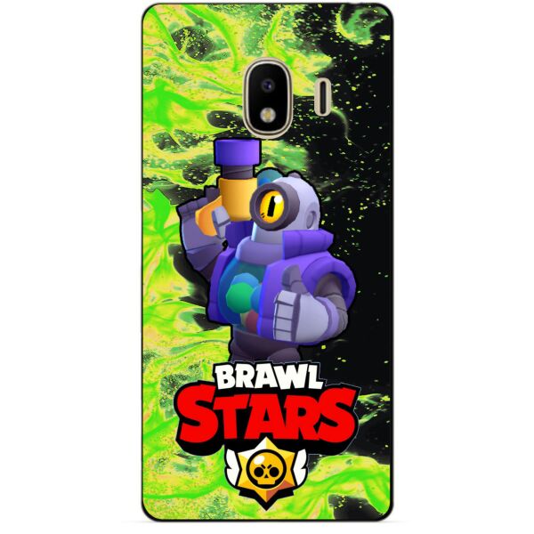 

Силиконовый бампер чехол Candy для Samsung J4 Galaxy J400 с Героем Brawl Stars Рико