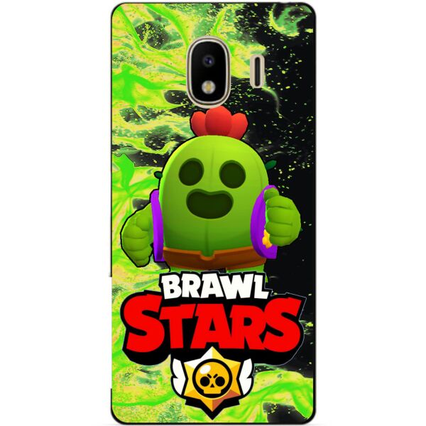 

Силиконовый бампер чехол Candy для Samsung J4 Galaxy J400 с Героем Brawl Stars Спайк