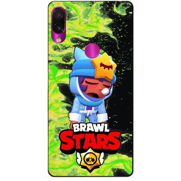 

Силиконовый бампер чехол Candy для Xiaomi Redmi Note 7 с Героем Brawl Stars Сонный Сэнди