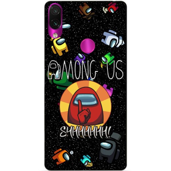 

Силиконовый бампер чехол Candy для Xiaomi Redmi Note 7 с рисунком Among Us