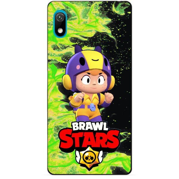 

Силиконовый бампер чехол Candy для Huawei Y5 2019 с Героем Brawl Stars Беа