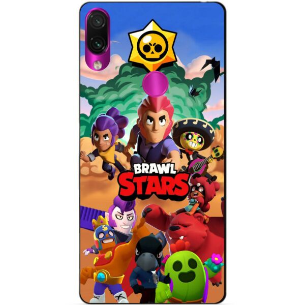 

Силиконовый бампер чехол Candy для Xiaomi Redmi Note 7 с рисунком Brawl Stars
