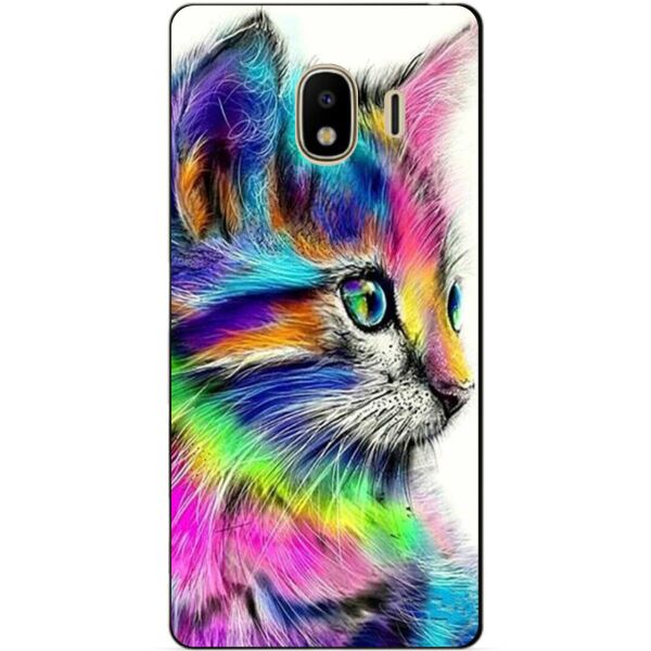 

Силиконовый бампер чехол Candy для Samsung J4 Galaxy J400 с рисунком Акварельный Котик