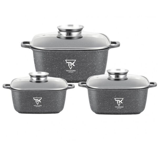 

Набор кастрюль из 6 предметов TOP KITCHEN TK00025 Grey