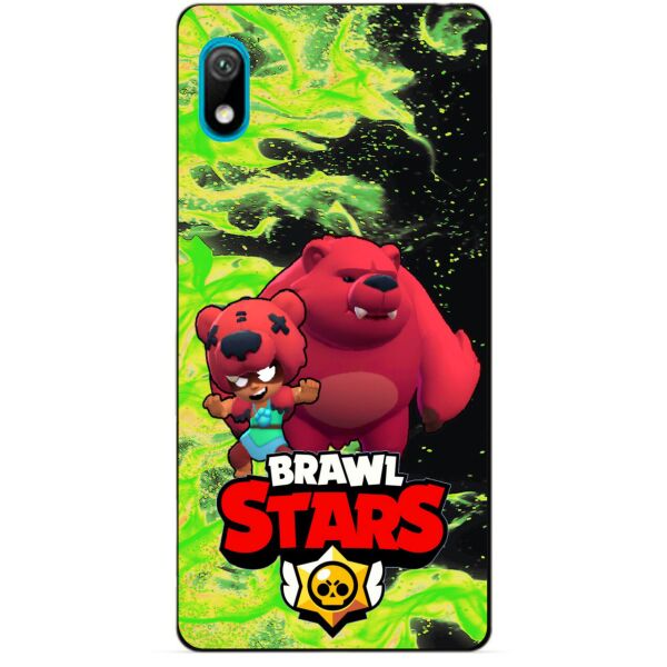 

Силиконовый бампер чехол Candy для Huawei Y5 2019 с Героем Brawl Stars Нита Мишка