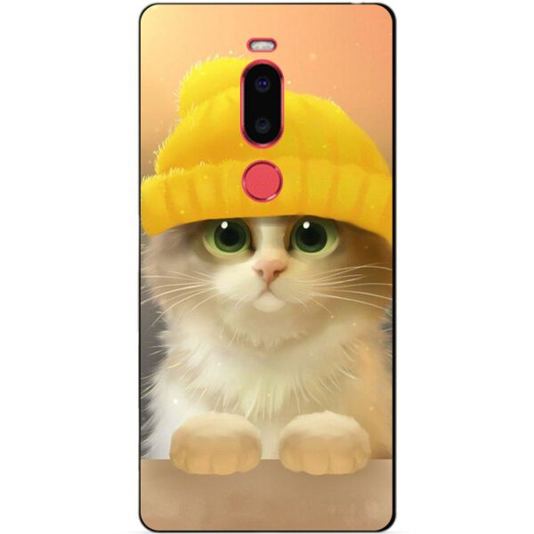 

Силиконовый чехол бампер Candy для Meizu M8 Котик в шапке