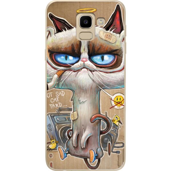 

Чехол силиконовый бампер Candy для Samsung J6 Galaxy J600 Котяра