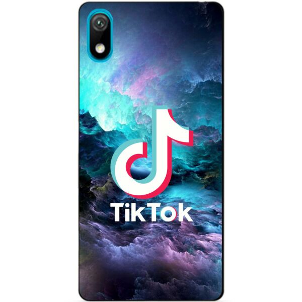 

Силиконовый бампер чехол Candy для Huawei Y5 2019 с рисунком Tik Tok