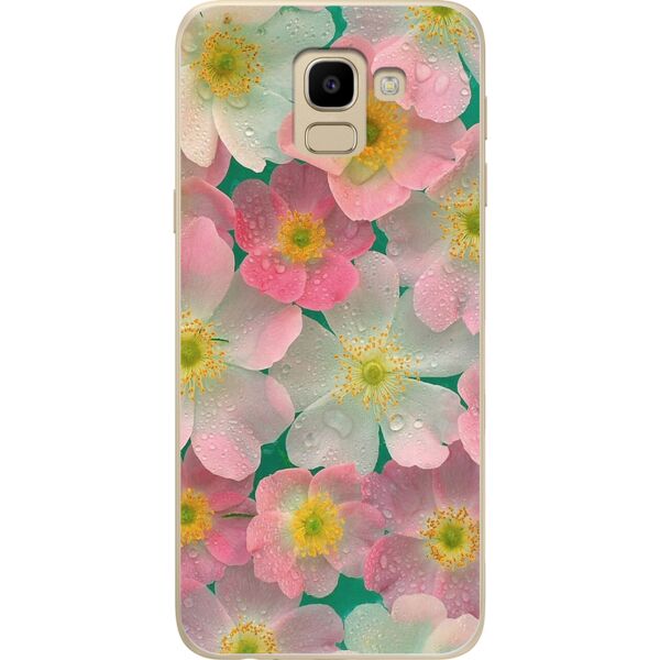 

Чехол силиконовый бампер Candy для Samsung J6 Galaxy J600 Лютики