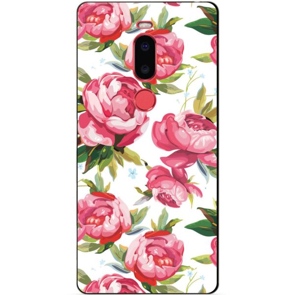 

Силиконовый чехол бампер Candy для Meizu M8 Пионы