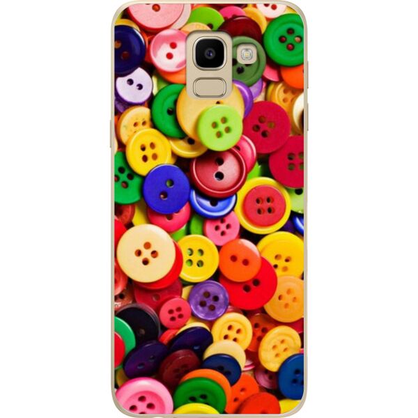 

Чехол силиконовый бампер Candy для Samsung J6 Galaxy J600 Пуговки
