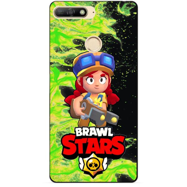 

Силиконовый бампер чехол Candy для Huawei Y6 Prime 2018 с Героем Brawl Stars Джесси