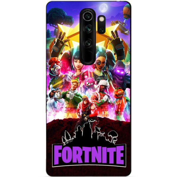 

Силиконовый бампер чехол Candy для Xiaomi Redmi Note 8 Pro с рисунком Fortnite Фортнайт