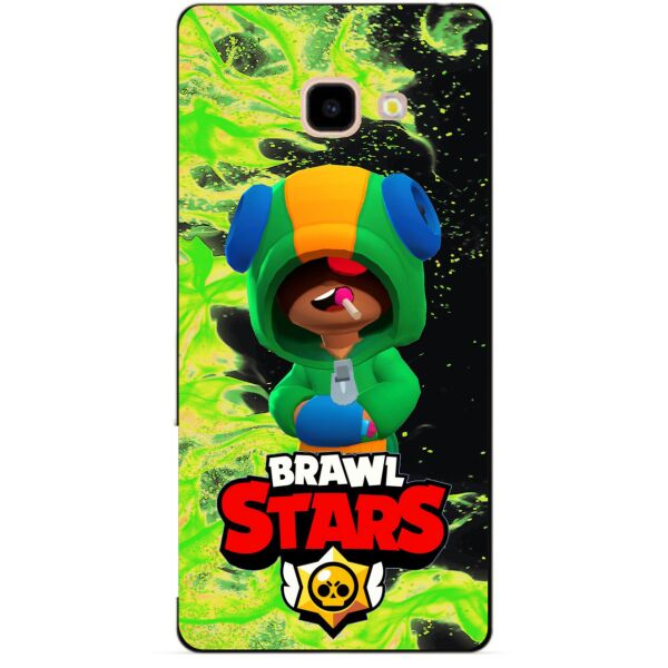 

Силиконовый бампер чехол Candy для Samsung J4 Plus Galaxy J415 с Героем Brawl Stars Леон