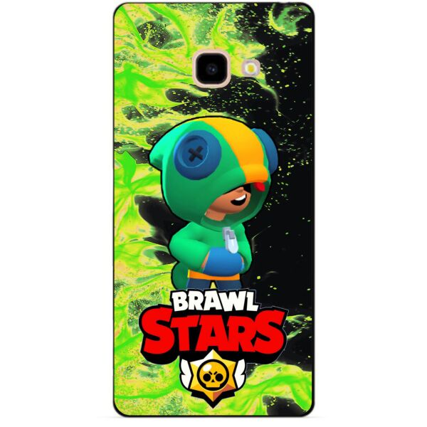 

Силиконовый бампер чехол Candy для Samsung J4 Plus Galaxy J415 с Героем Brawl Stars Леон бравл