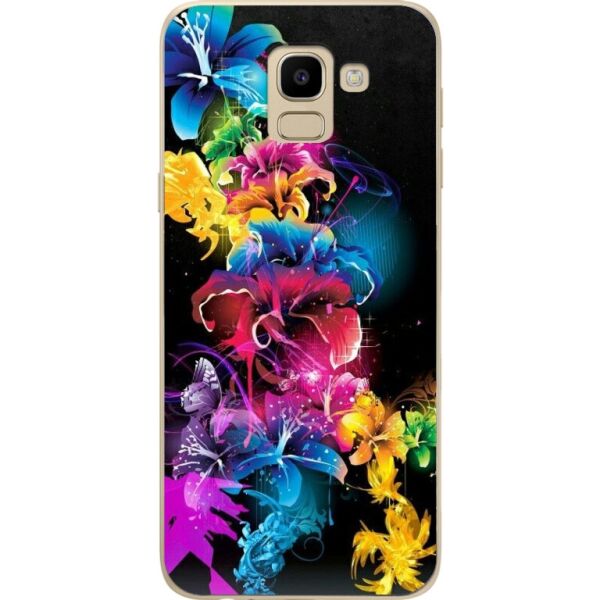 

Чехол силиконовый бампер Candy для Samsung J6 Galaxy J600 Цветы 05