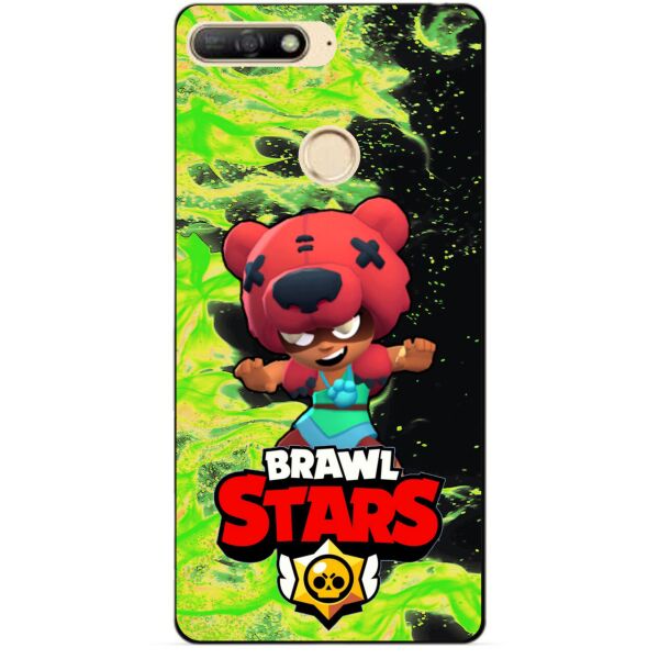 

Силиконовый бампер чехол Candy для Huawei Y6 Prime 2018 с Героем Brawl Stars Нита