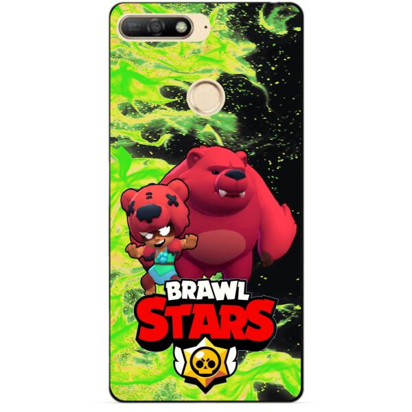 

Силиконовый бампер чехол Candy для Huawei Y6 Prime 2018 с Героем Brawl Stars Нита Мишка