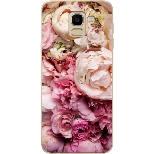 

Чехол силиконовый бампер Candy для Samsung J6 Galaxy J600 Цветы 08